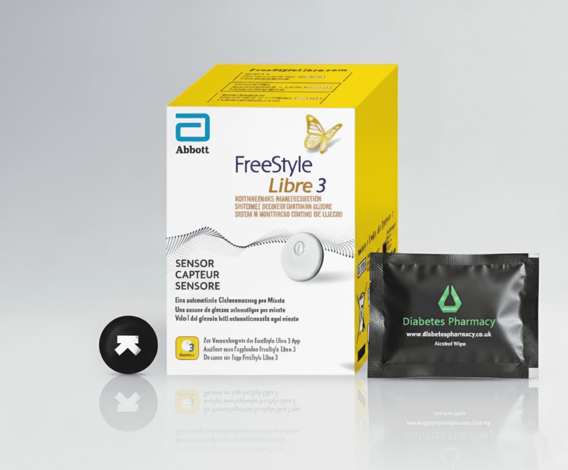 Libre 3 CGM Sensor with Wipe and Patch