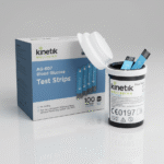 Kinetik Wellbeing Blood Glucose Test Strips, Pack of 100